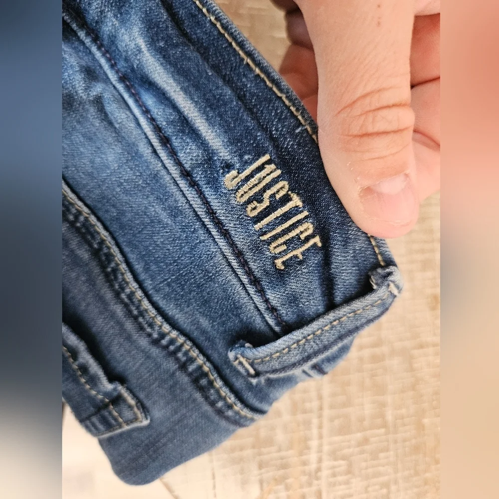 Justice trendy distressed